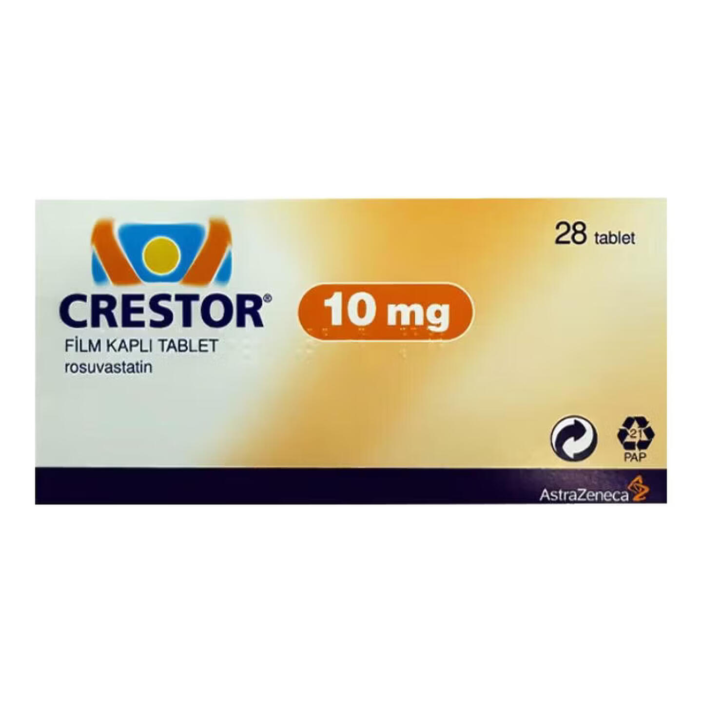 可定 可定瑞i舒伐他汀钙片10mg*28片/盒阿斯利康原研药冠心病 降胆固醇降血脂